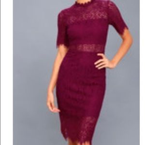 Lulus lace midi dress